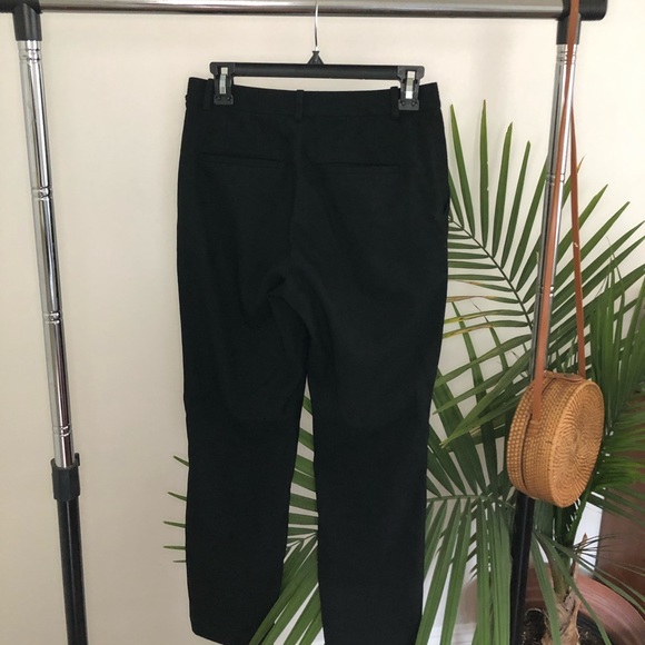 High waisted black trousers elastic waist - Picture 1 of 2